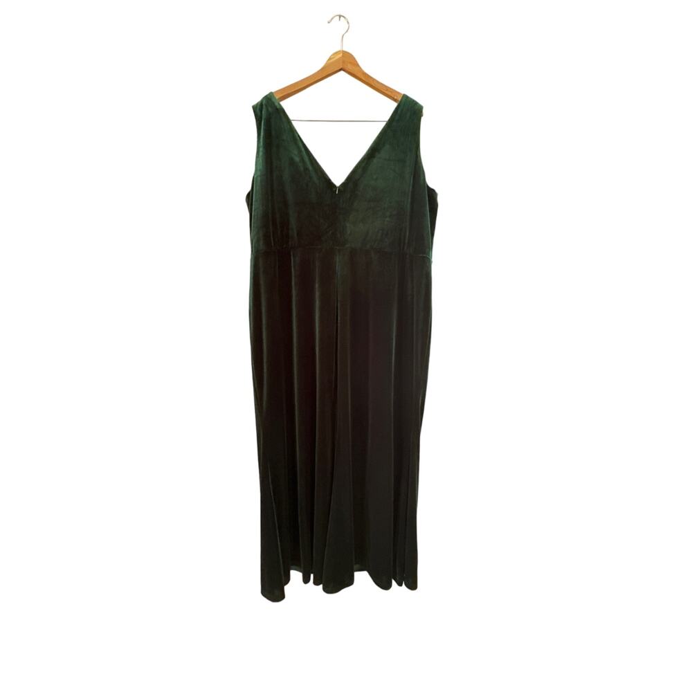 Revelry Dawson Green Velvet Bridesmaid Gown Dress Maxi Evening Holiday 28 - Picture 5 of 6